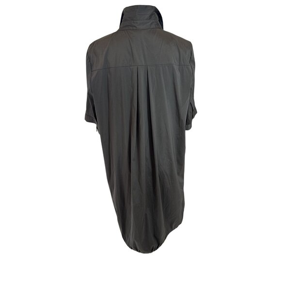 Alfani Gray Collared Short Sleeve Button-Down Shirt Dress Size 14 - Picture 3 of 11